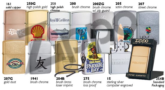 Zippo lighters