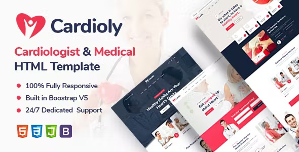 Best Cardiologist and Medical HTML Template
