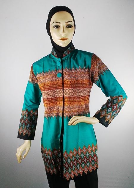 25 Contoh  Model Baju  Batik Kombinasi 2 Motif 2021