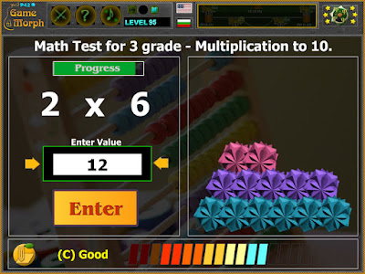 Math Test for 3 Grade - Multiplication to 10