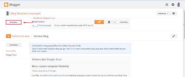 MaulNotes.blogspot.com-Cara Cepat Membuat Blogspot Dalam 5 Menit!!