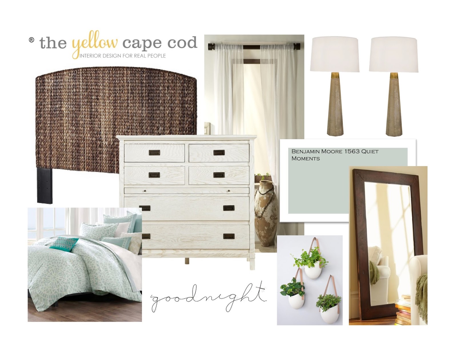 The Yellow Cape Cod A Contemporary Coastal Style Master Bedroom