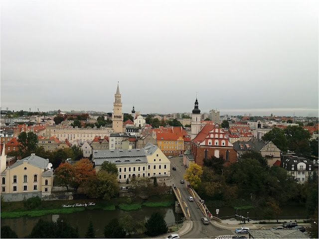 Widok z tarasu widokowego Wieży Piastowskiej w Opolu