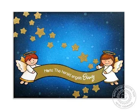 Sunny Studio Stamps: Little Angels Christmas Card by Mendi Yoshikawa