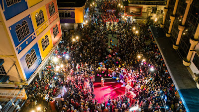 Warga Tanjungpinang Tumpah Ruah Saksikan Festival Lampion Lantern Dream Parade 