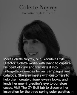 Meet Colette Neyrey, a Facebook posting made by David Yurman on Thursday, March 21, 2013