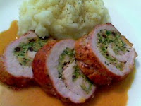 New Year's Eve Menu Idea: Stuffed and Rolled Pork Tenderloin with Dijon Pan Jus