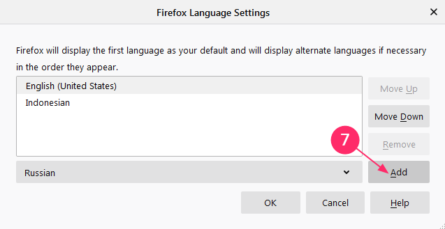 cara mengganti bahasa mozilla firefox windows 7