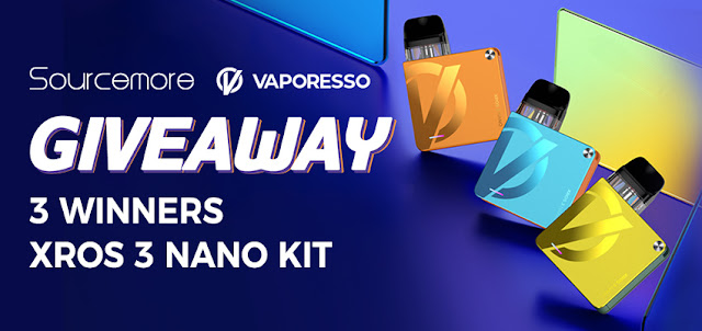 Seize the chance to win a Vaporesso Xros 3 Nano Kit here!