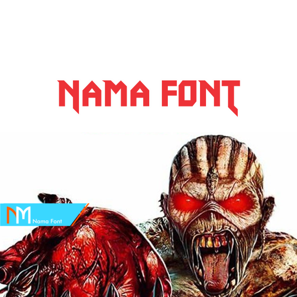 Nama Font Band Iron Maiden