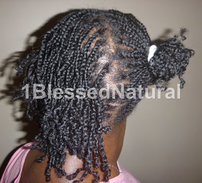 Copyright 2015-1BlessedNatural Mini Twists, Half Up and Half Down