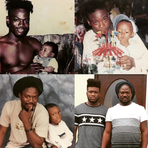 Daddy Showkey shares photos of his son..all grown up