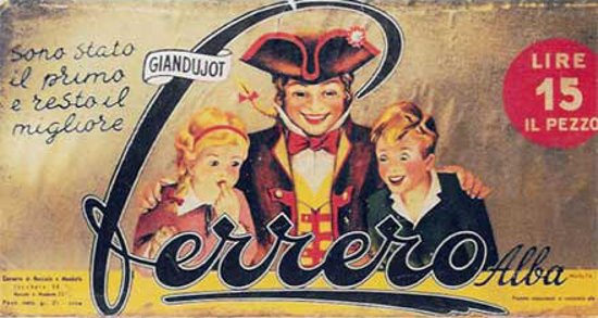 Ferrero Giandujot advertising