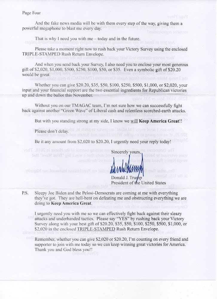 Trump's Letter Page 4