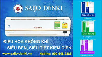 Điều hòa Saijo Denki siêu bền không hỏng vặt