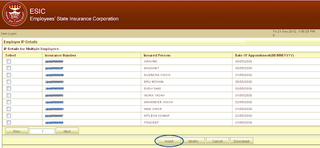 Insert IP Details in ESI Portal