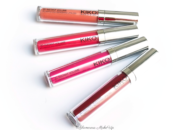 KIKO Milano 3D Instant Volume Lipgloss - Review & Swatches N. 202,207,213,220