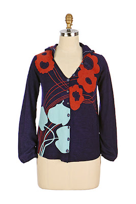 Anthropologie Secret Garden Hoodie