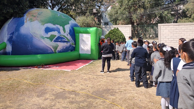 SOAPAMA lleva actividades interactivas con el Domo Digital a niñas y niños atlixquenses