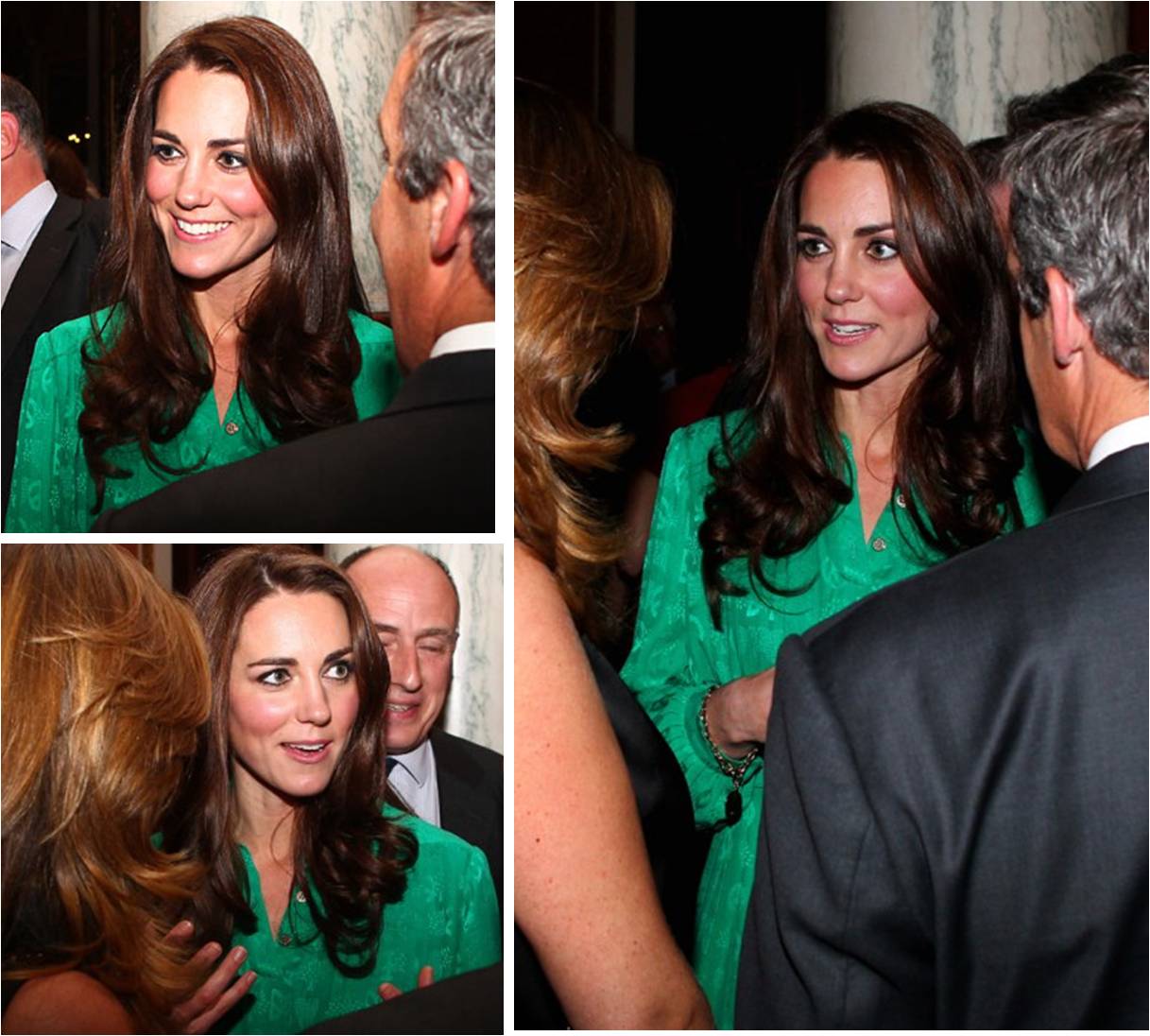 Kate Middleton, Duchess of Cambridge, Greets The Media in Mulberry