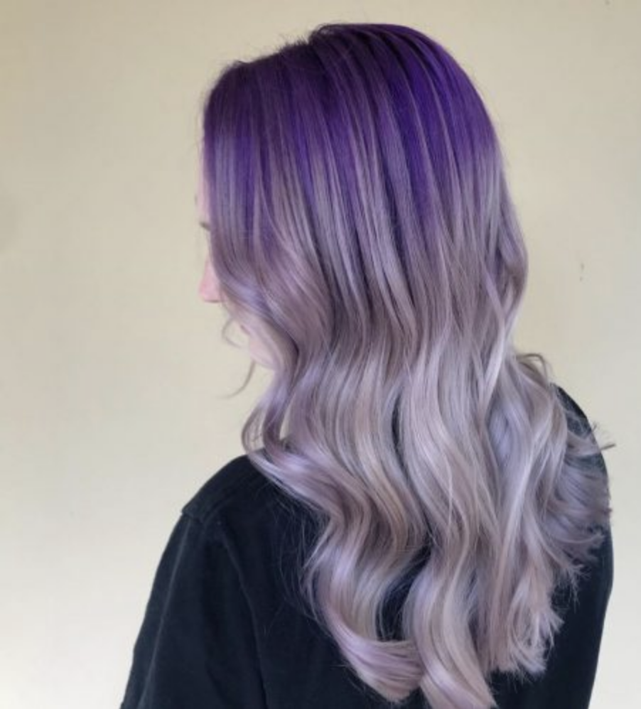 lavender hair highlights 2023