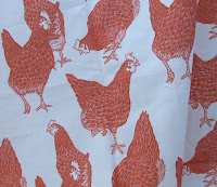 Red Hen Cotton Fabric