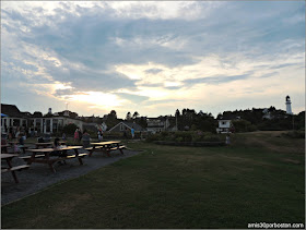 Vista del Faro Two Lights desde el The Lobster Shack