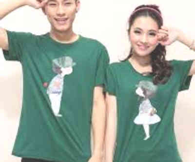 Pesan Kaos Couple Desain Sendiri Online KDTG 1AN