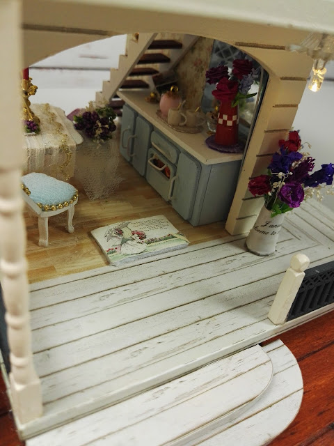 Diy dollhouse miniature Lavander- Casa delle bambole fai da te