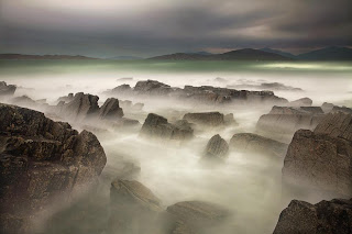 Fog with Mountain wallpaper