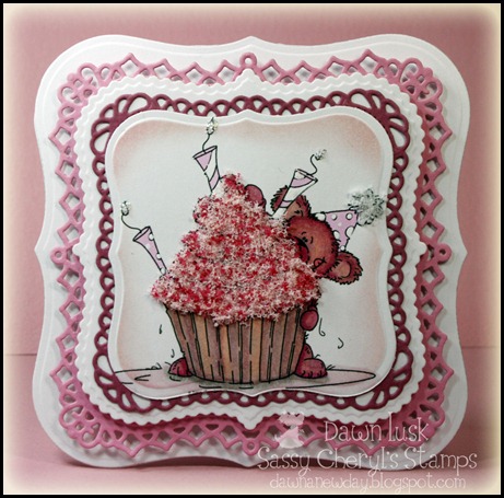 Cupcake Fun, Sassy Cheryl's Stamps, Flower Soft, Spellbinders