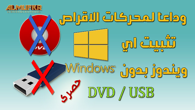 How to install Windows without CD, DVD or USB Flash Drive