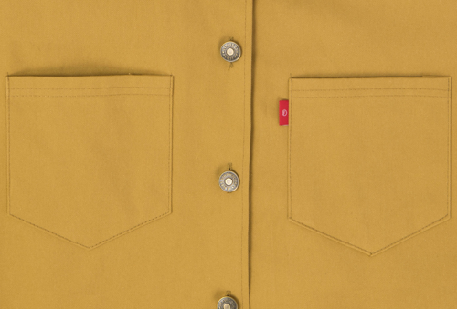 Boxy Button-Front Jacket