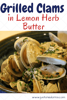 Grilled Clams in Lemon Herb Butter