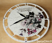  Zegar decoupage