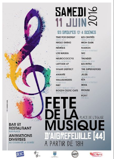 Fête de la musique Aigrefeuille sur Maine 2016