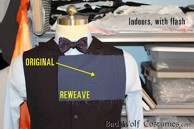 10th Doctor blue suit fabric reweave