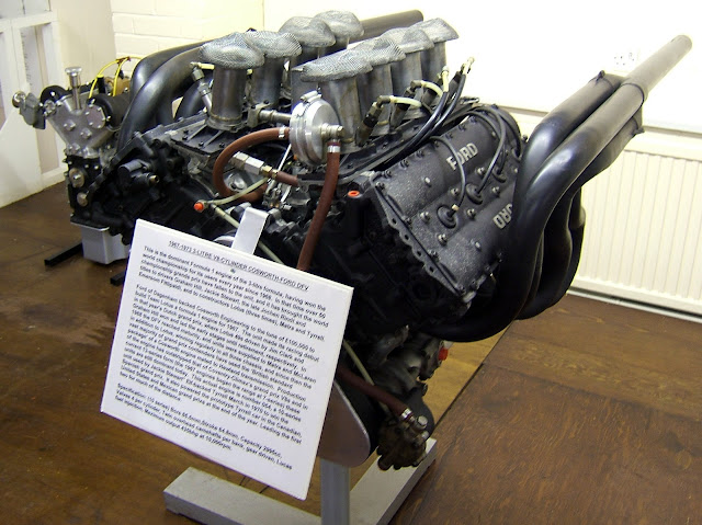  A Cosworth DFV 3L V8 Formula One engine.