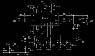 Hifi stereo pre-amp head