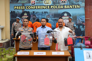 1.208 Tabung LPG, Berhasil Diamankan Ditreskrimsus Polda Banten
