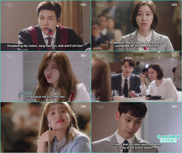  ji hee and other class mate give statement against bong hee in the court - Suspicious Partner: Episode 3 &4 