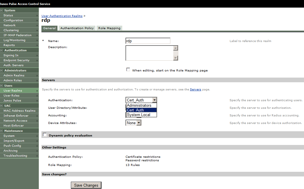 Juniper UAC Appliance IC4500 Step by Step Configuration (Part 2) - Certificate Based Authentication