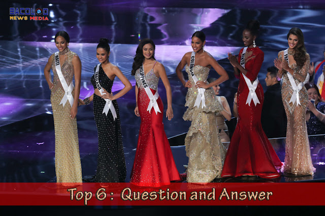 Miss universe Top 6 final question and answer