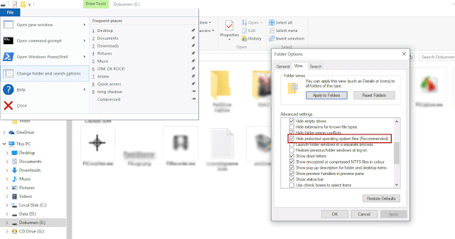 Cara Membuat Folder dan File Super Hidden di Windows