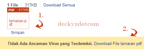 menyimpan file pdf dari email yahoo