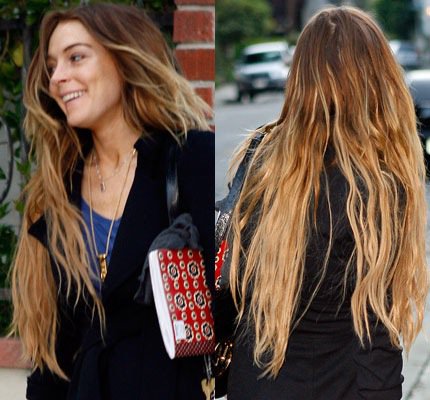 lindsay lohan hair colour