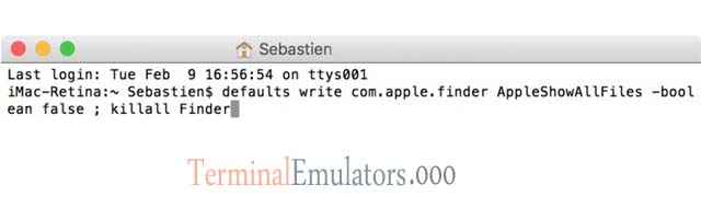 How to hide hidden files and folders on Mac