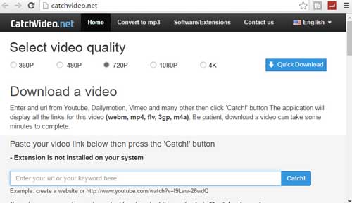 How to Download YouTube videos without any software using CatchVideo