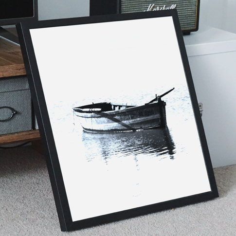 Buy boat, water themed sketch print wall frame online in Lagos, Nigeria