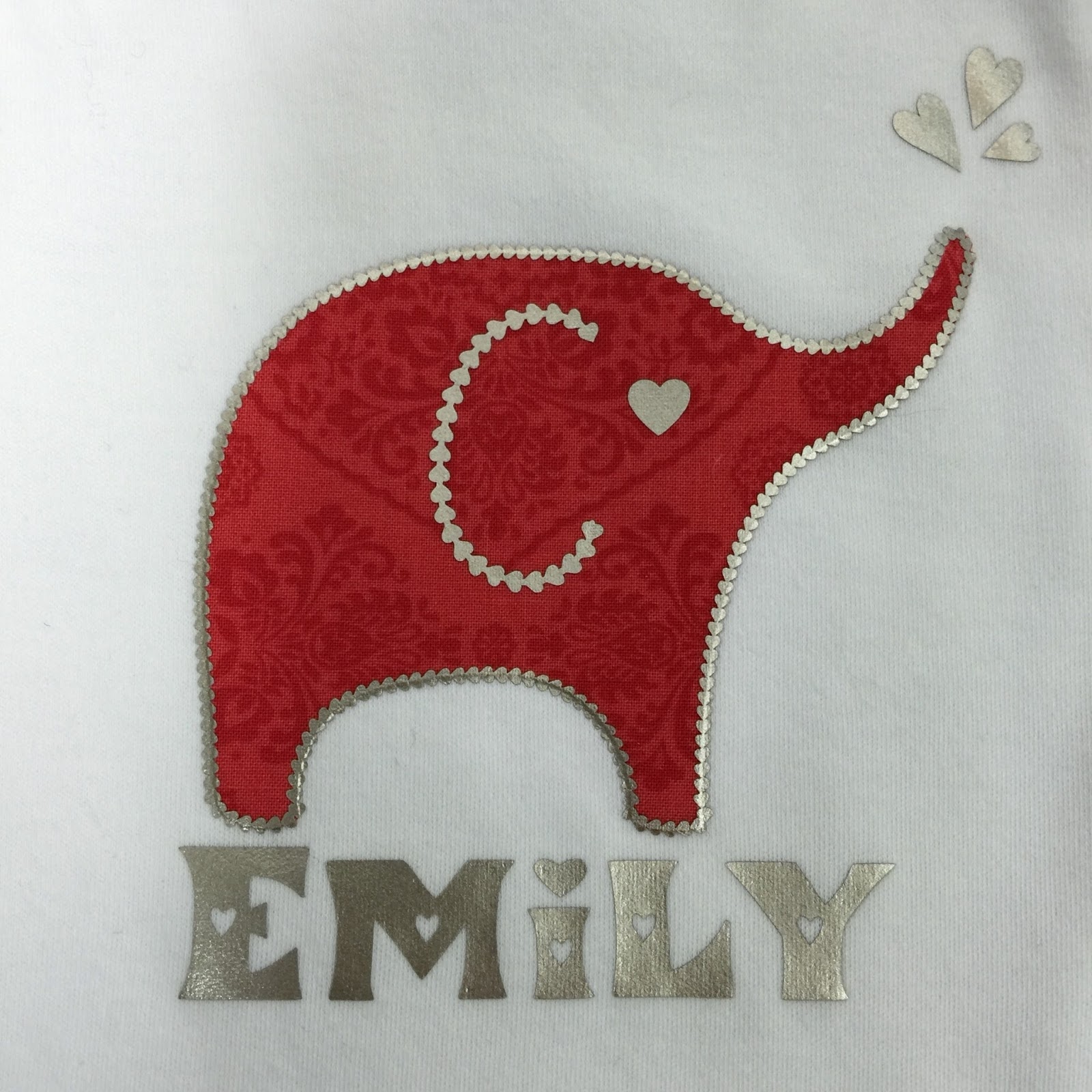 Tutorial for No Sew Applique and HTV using Free Crafter Stitch Embroidery Dingbat Font from Silhouette UK Blog by Nadine Muir